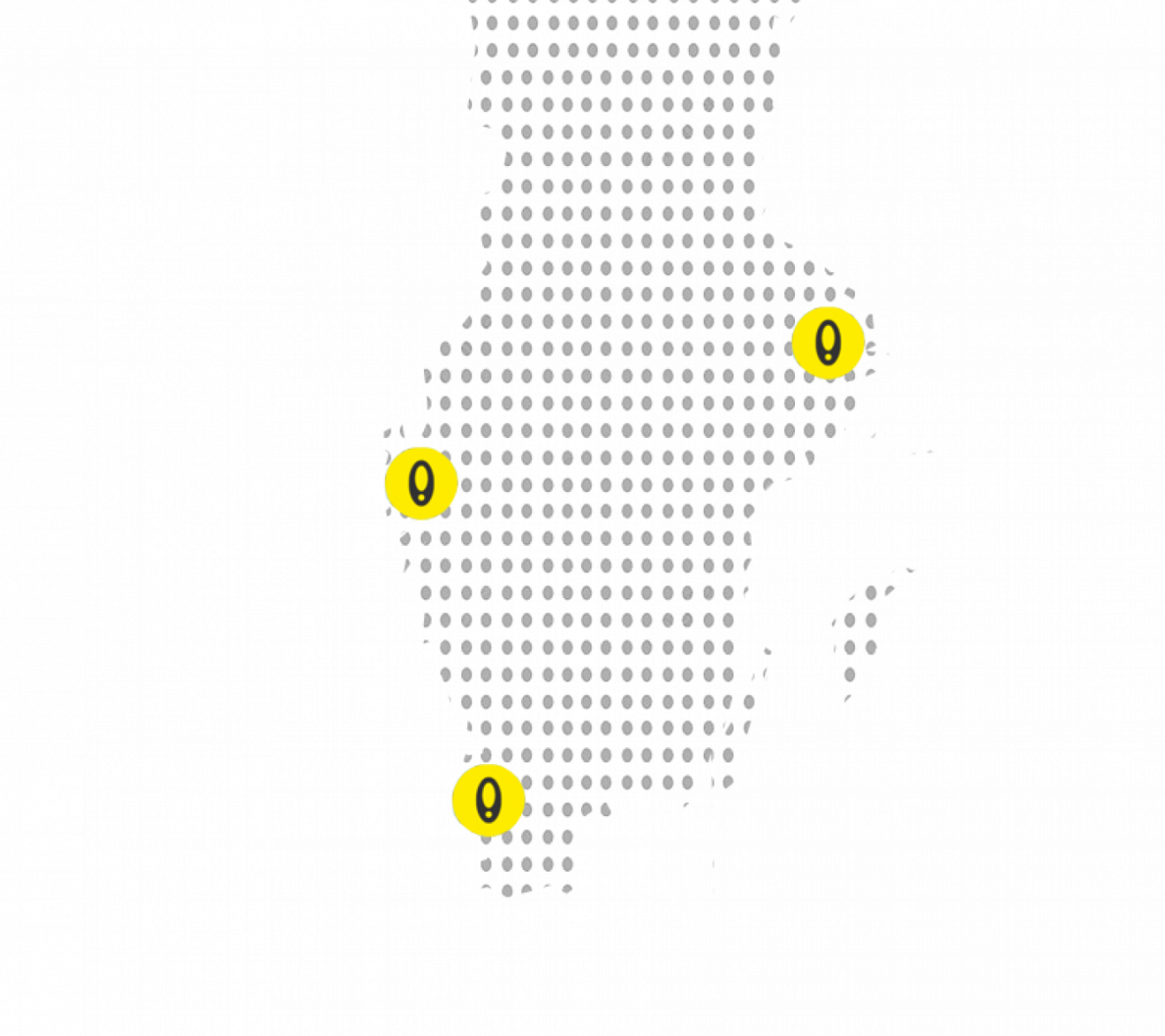 ORA karta över Sverige